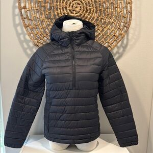 Everlane Black Puffer Jacket with Hood